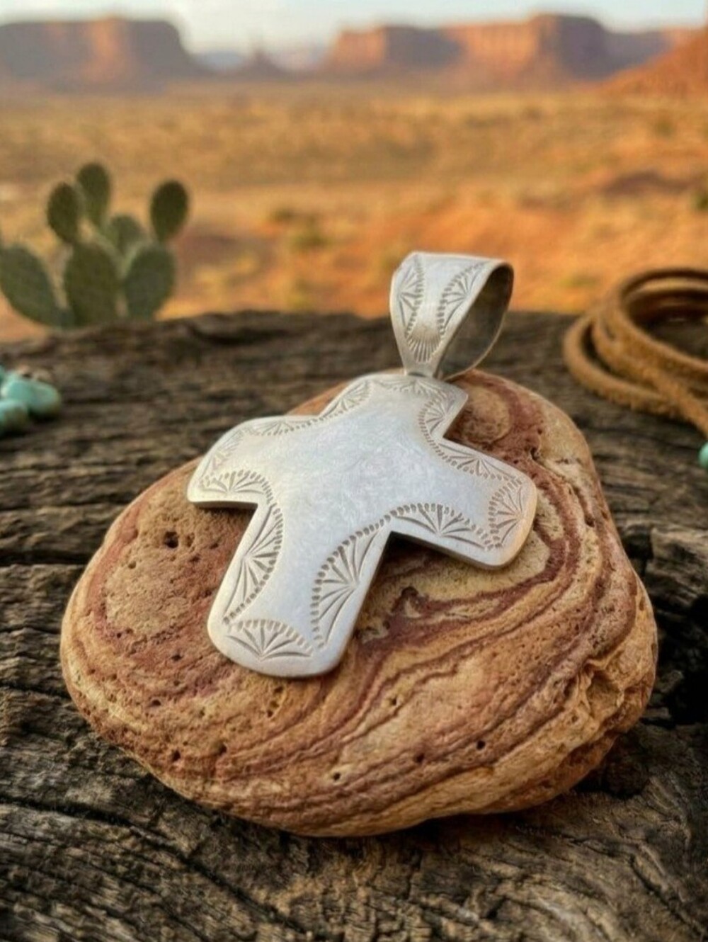 Vintage Taxco Mexico SS 925 Signed Cross Pendant "3.75 X 2.5" 23 G 15mm Bail
